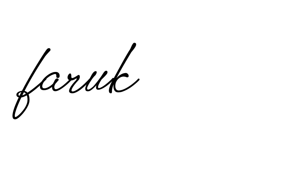 Signature of faruk