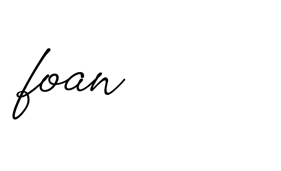 Signature of foan