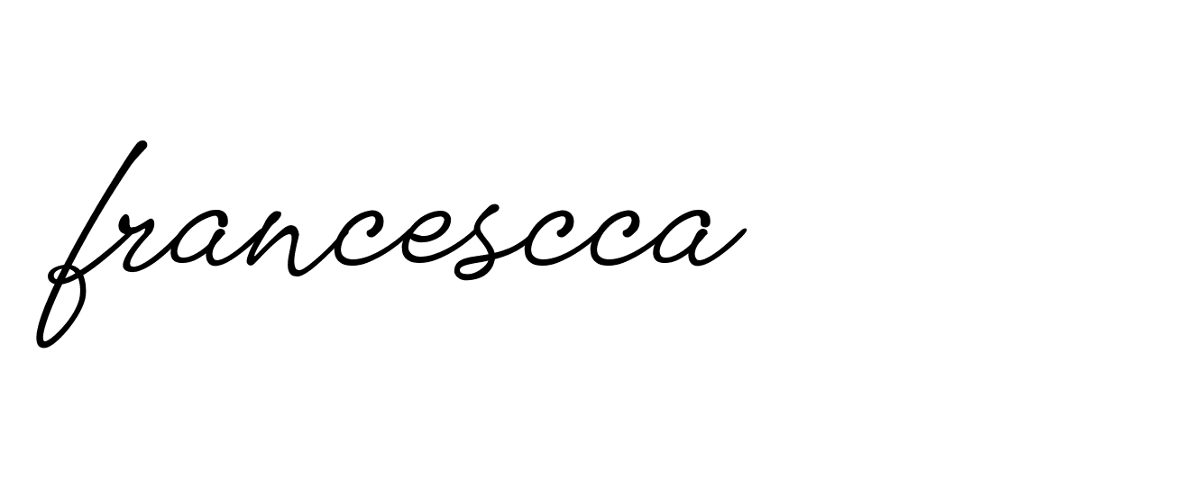 Signature of francescca