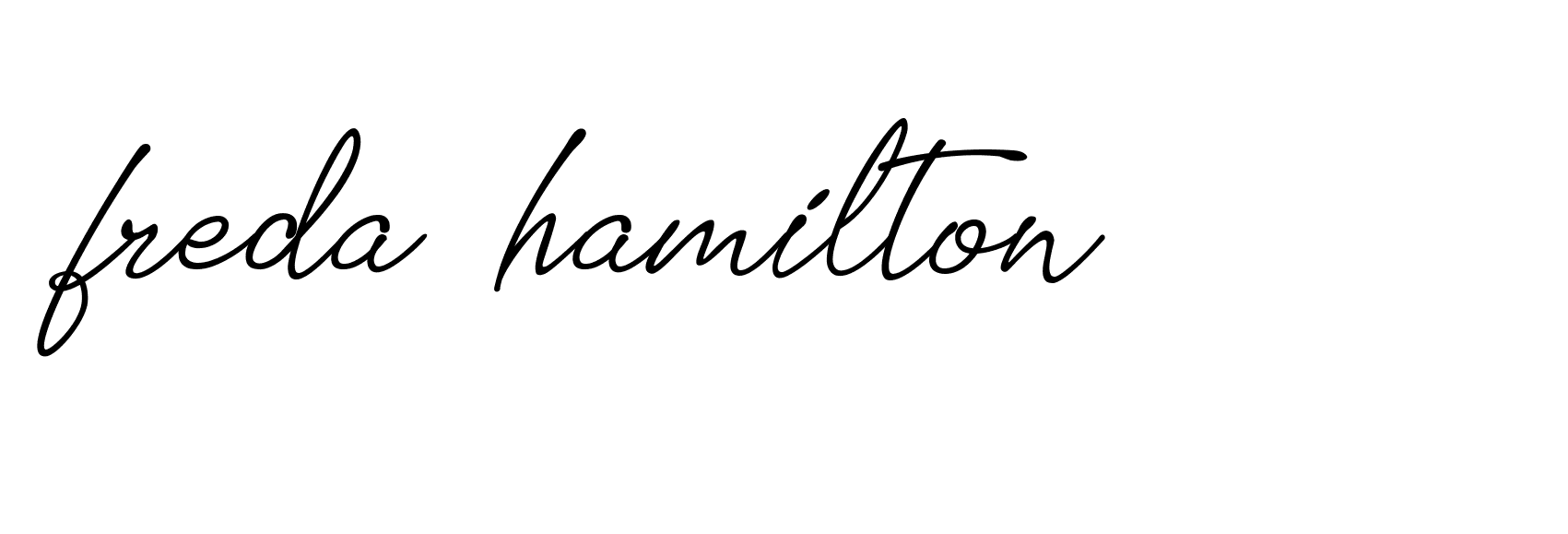 Signature of freda--hamilton