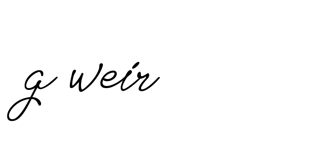 Signature of g-weir