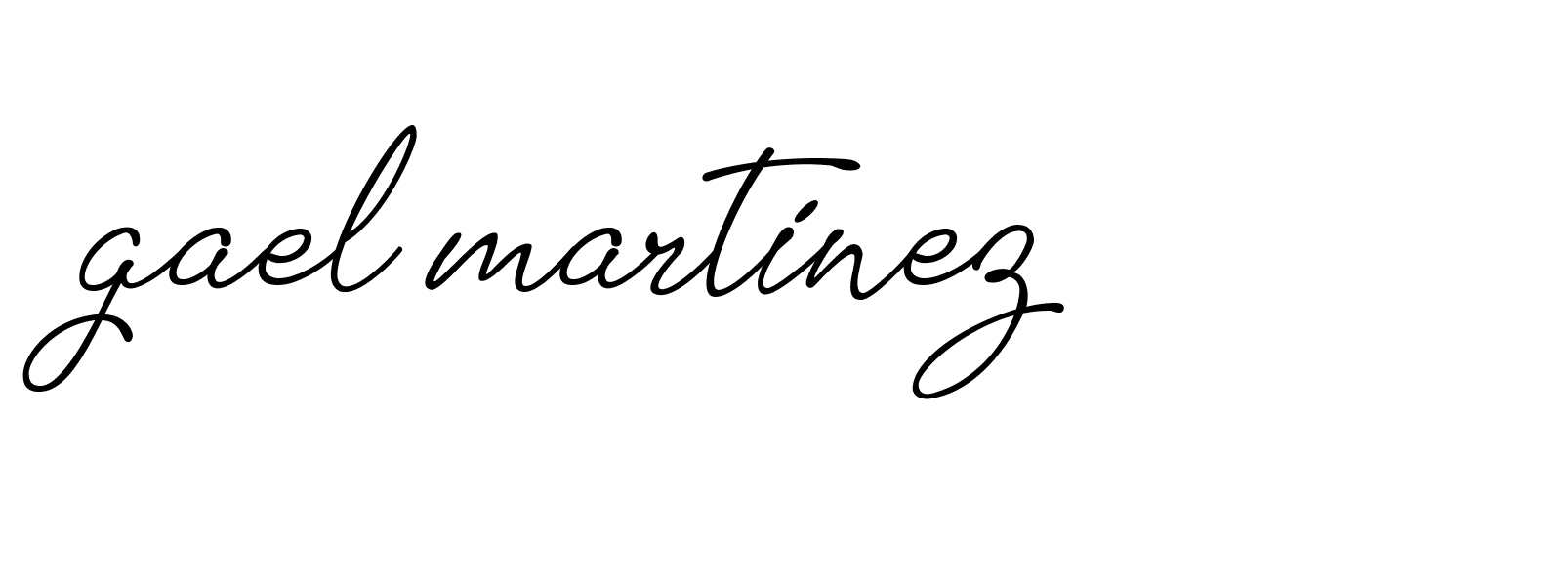 Signature of gael-martinez