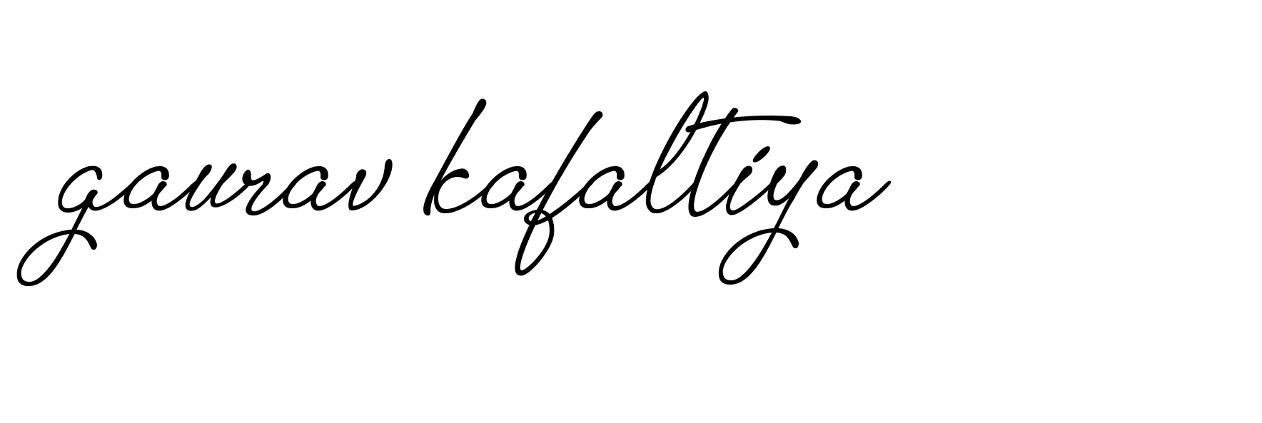 Signature of gaurav-kafaltiya