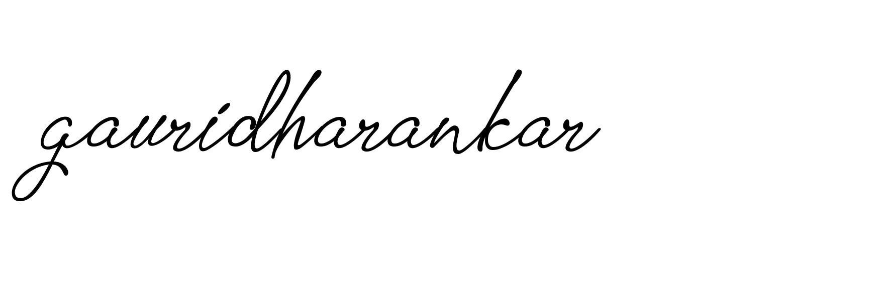 Signature of gauridharankar-