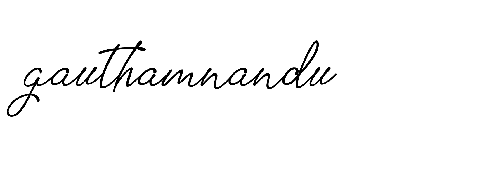 Signature of gauthamnandu