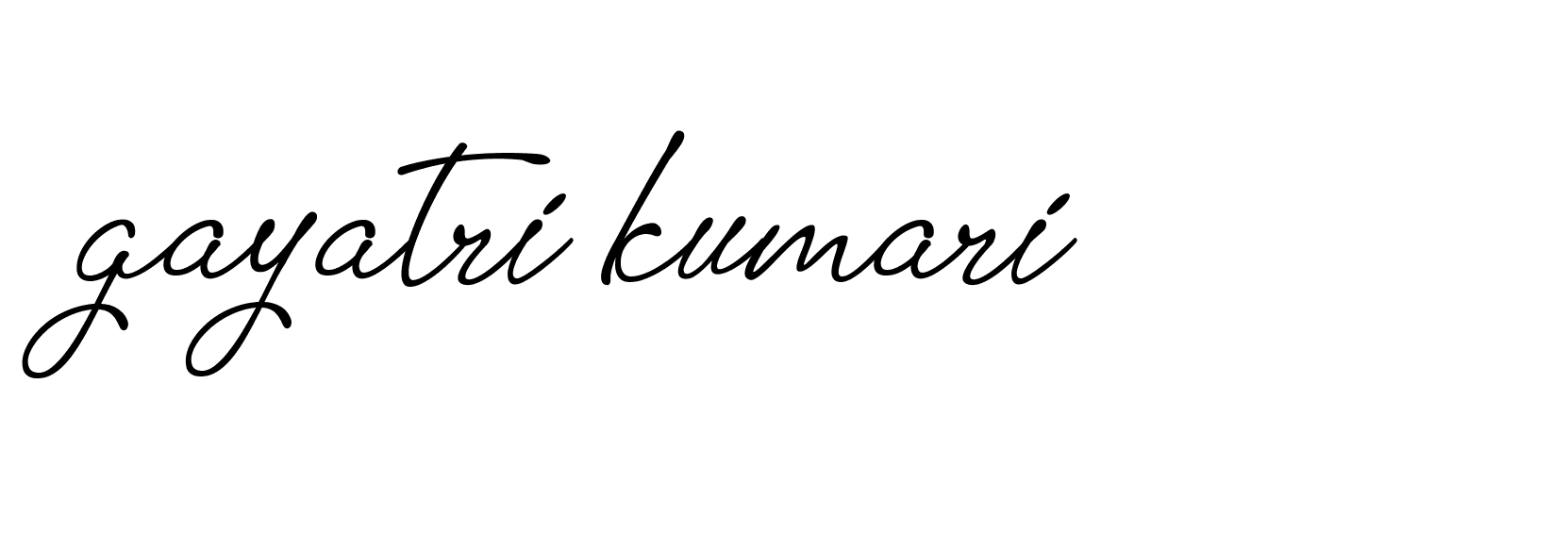 Signature of gayatri-kumari