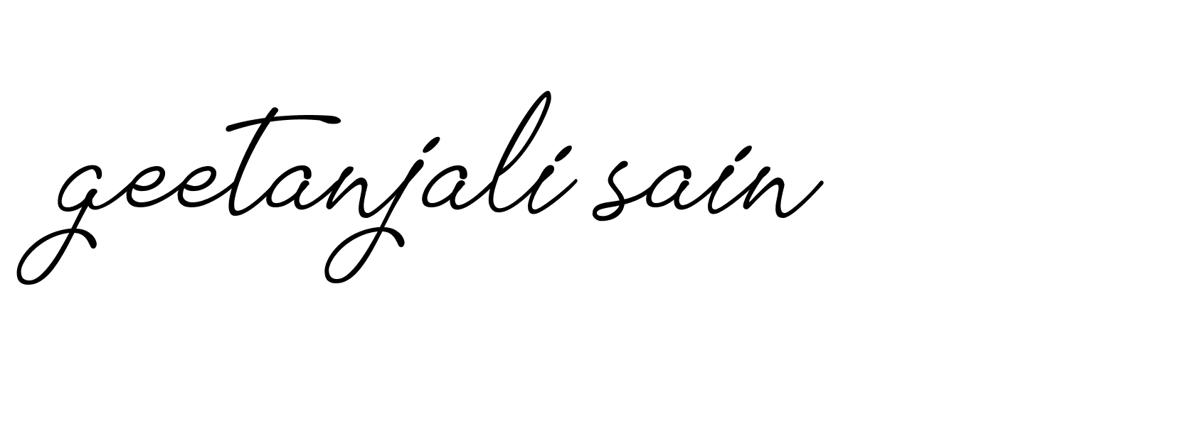 Signature of geetanjali-sain