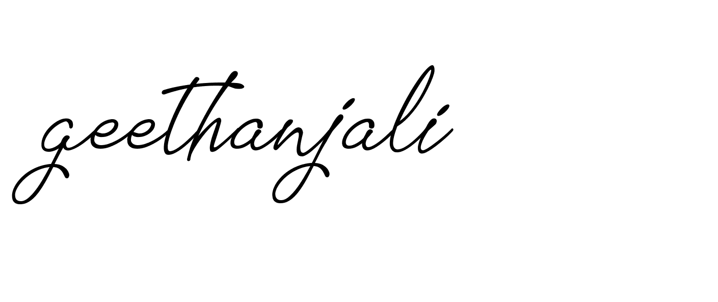 Signature of geethanjali