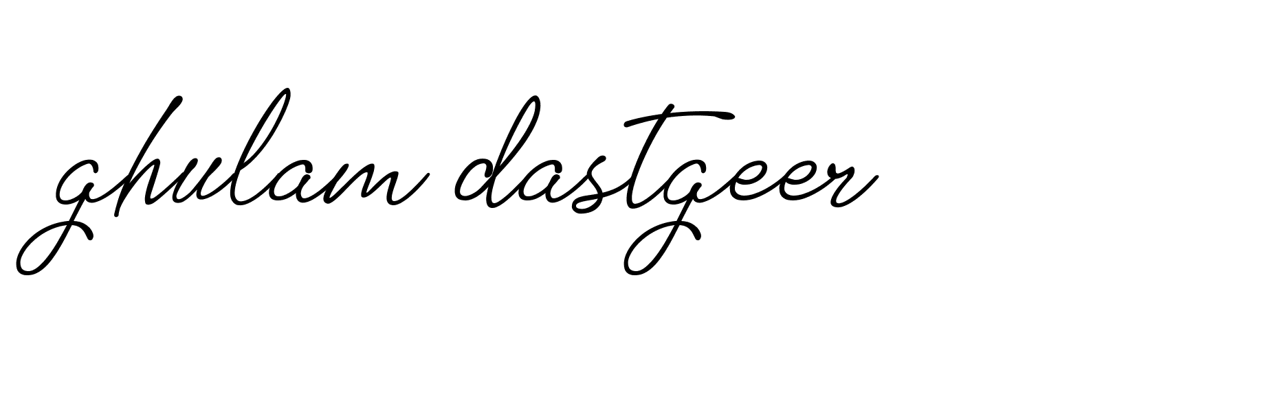 Signature of ghulam-dastgeer-