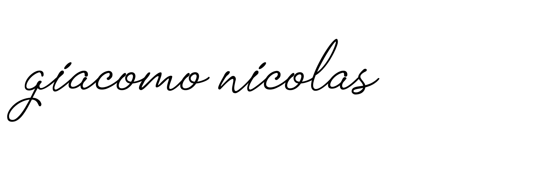 Signature of giacomo-nicolas