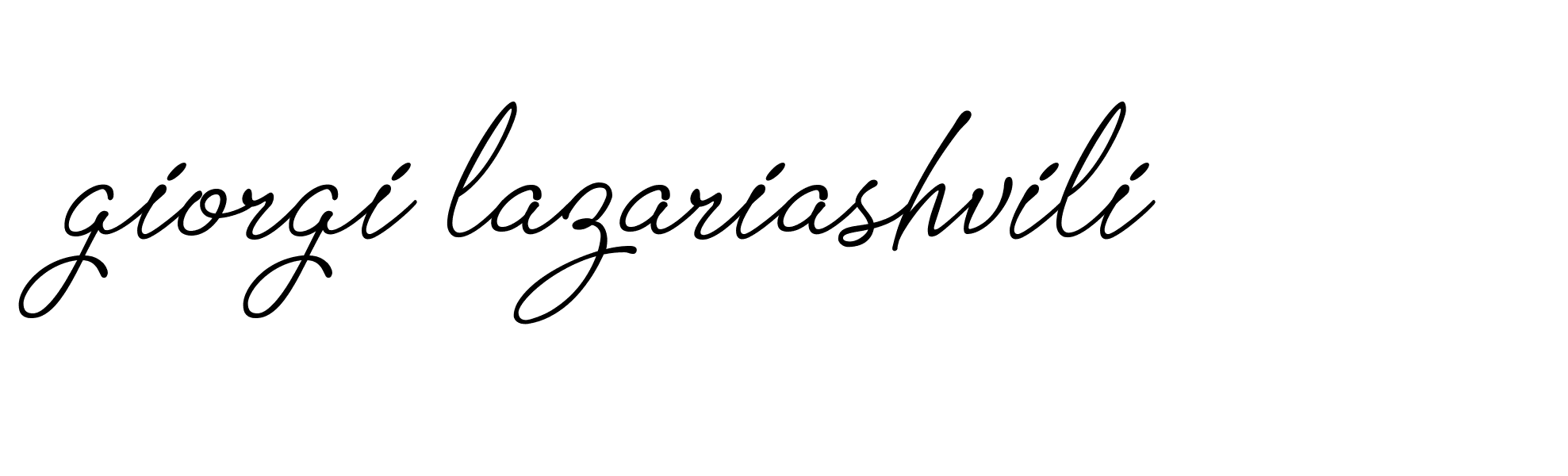 Signature of giorgi-lazariashvili