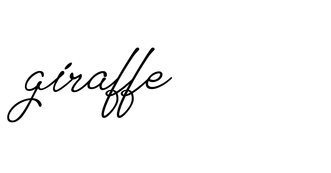 Signature of giraffe