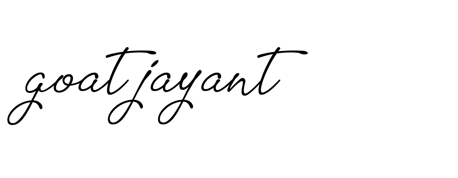 Signature of goat-jayant-