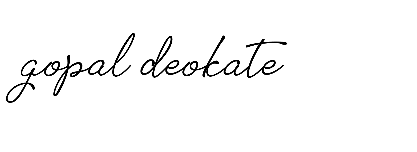 Signature of gopal-deokate