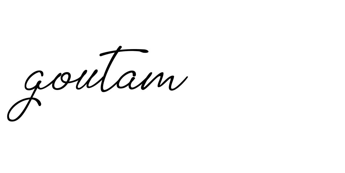 Signature of goutam