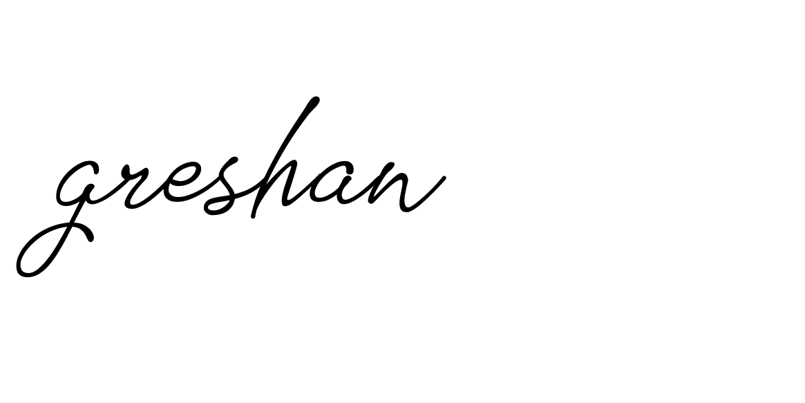 Signature of greshan