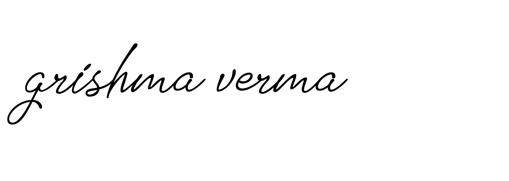 Signature of grishma-verma