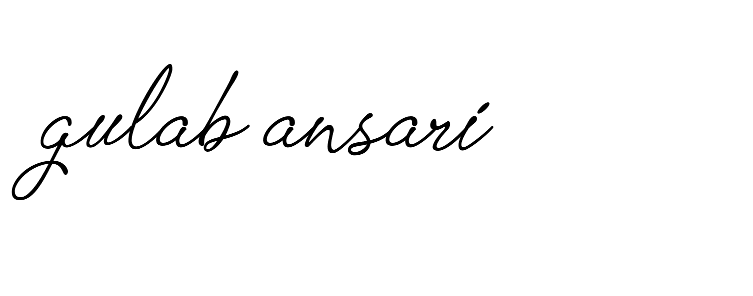 Signature of gulab-ansari