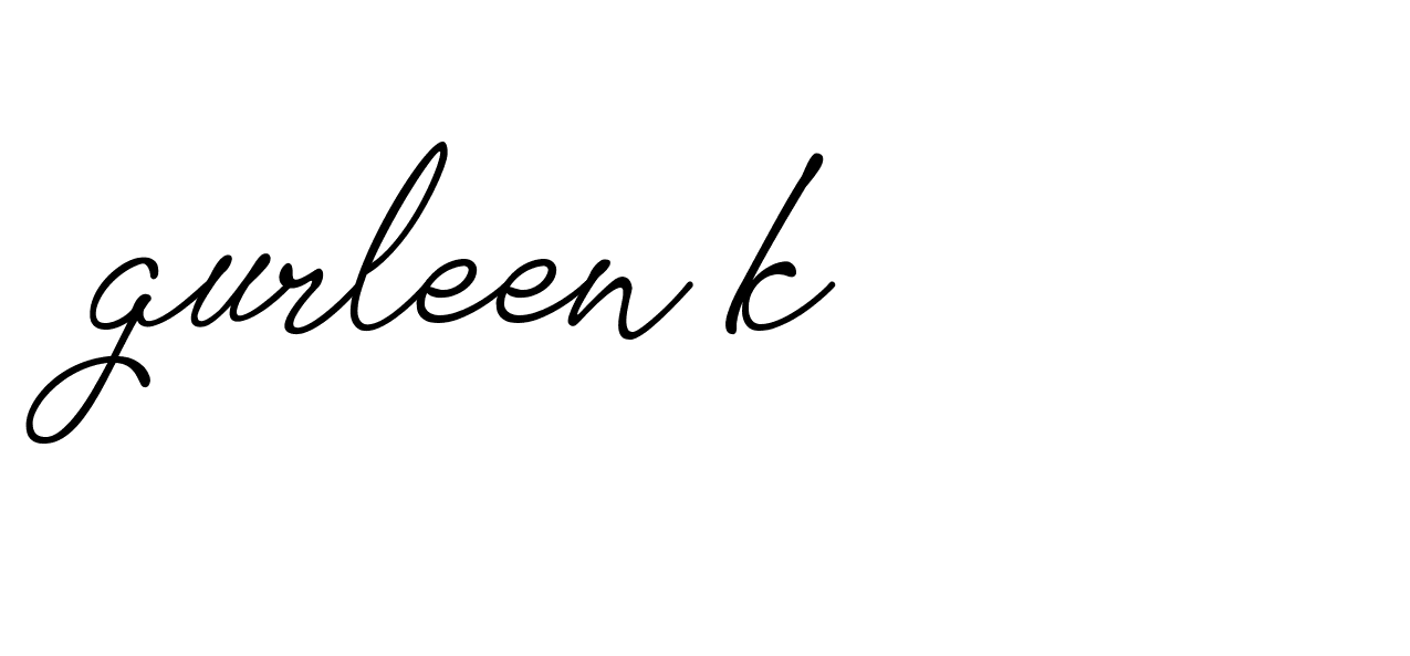 Signature of gurleen-k