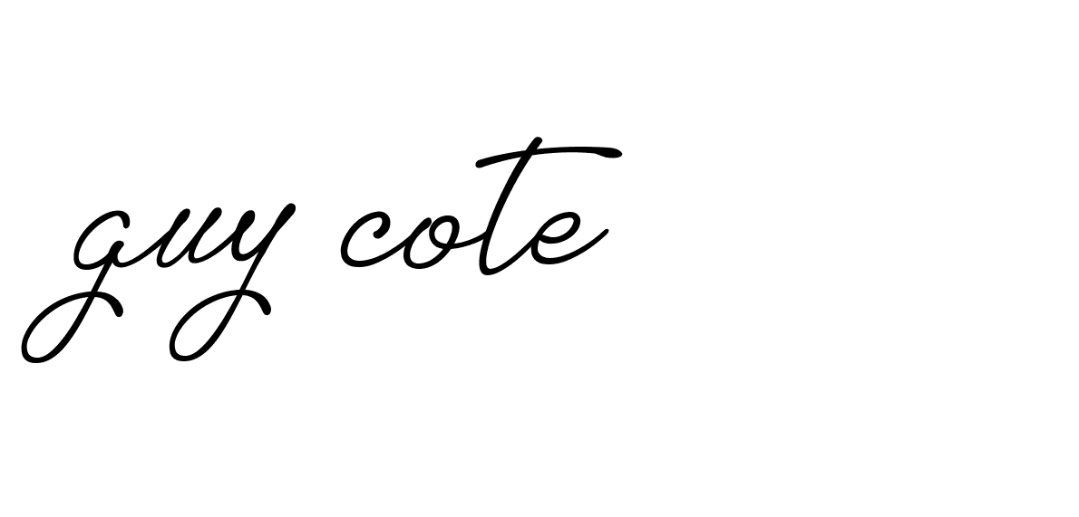 Signature of guy-cote