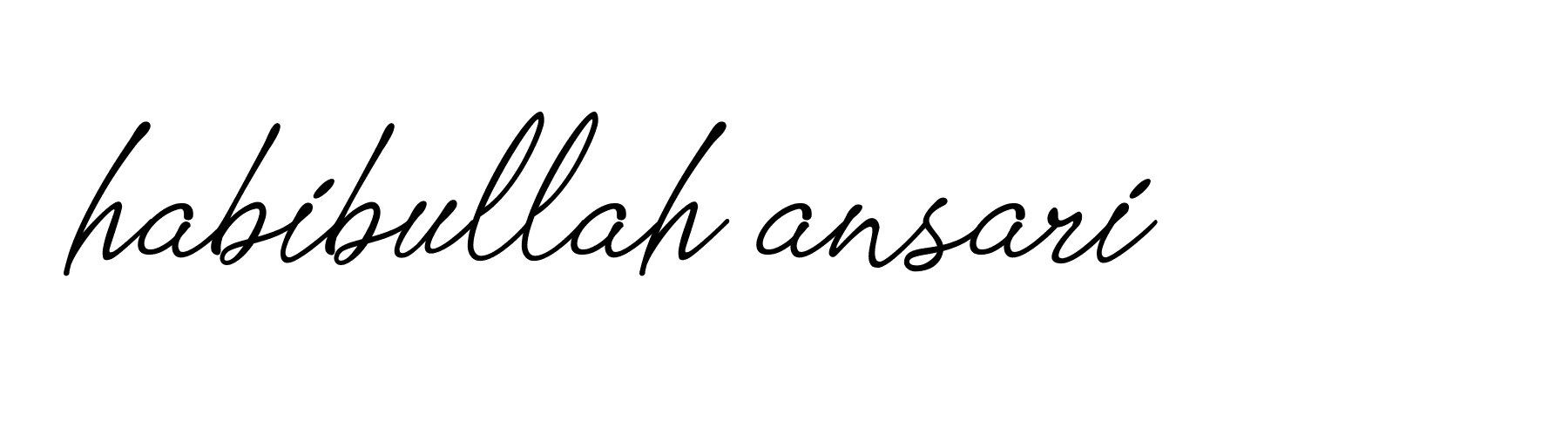 Signature of habibullah-ansari