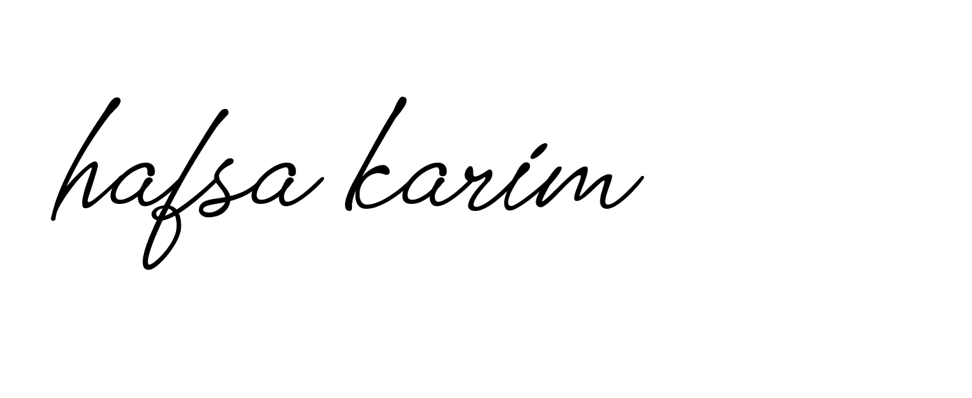 Signature of hafsa-karim