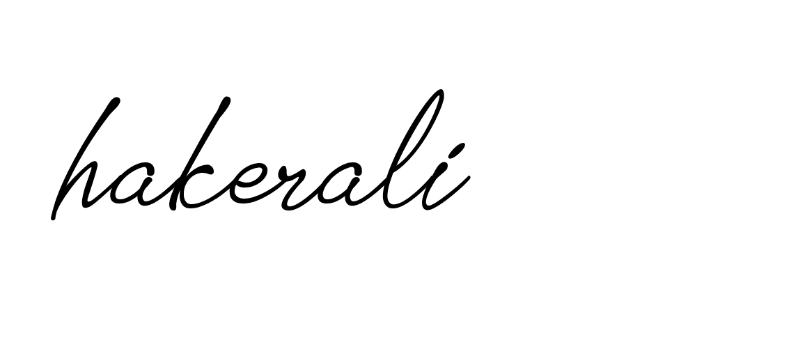 Signature of hakerali