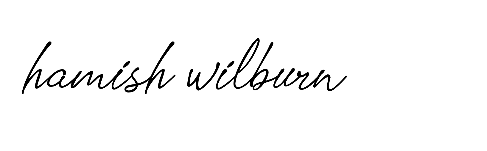 Signature of hamish-wilburn