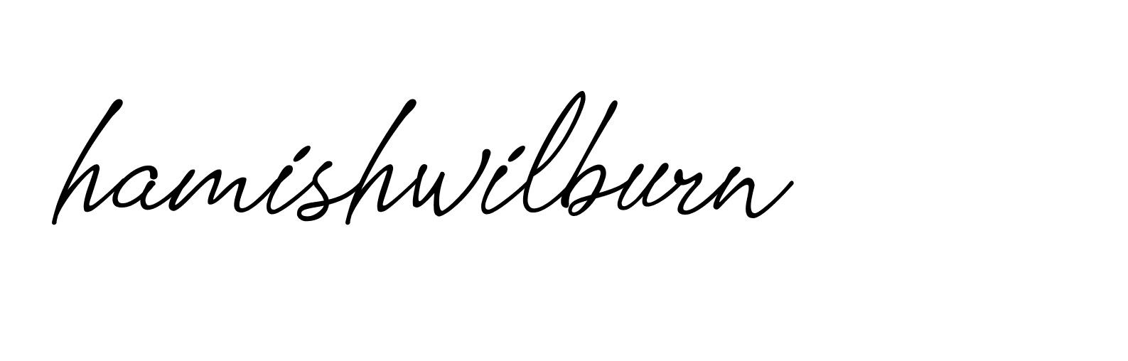 Signature of hamishwilburn