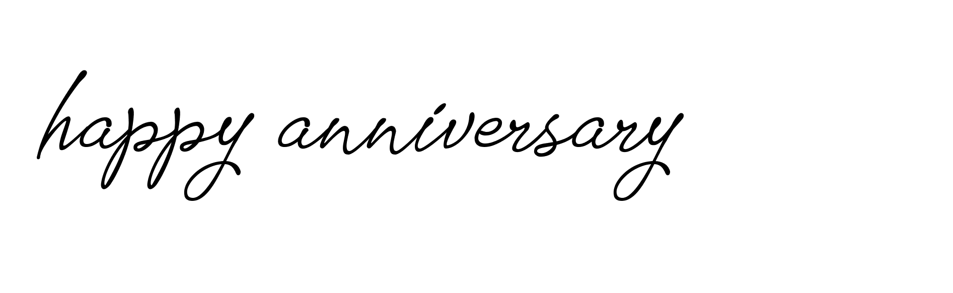 Signature of happy-anniversary-