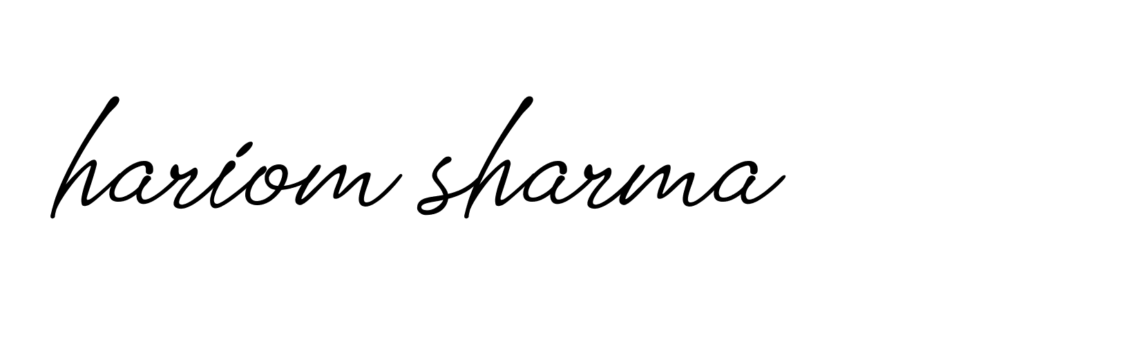 Signature of hariom-sharma-