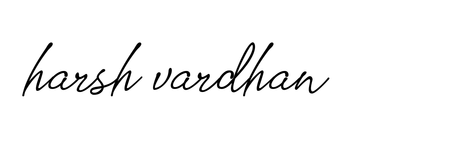 Signature of harsh-vardhan