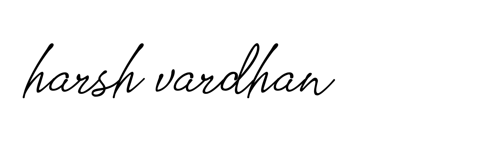 Signature of harsh-vardhan-