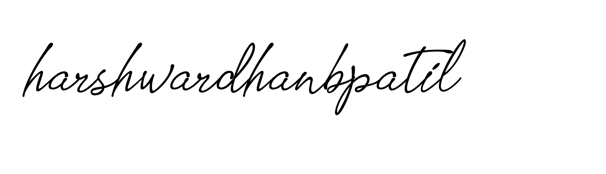 Signature of harshwardhanbpatil