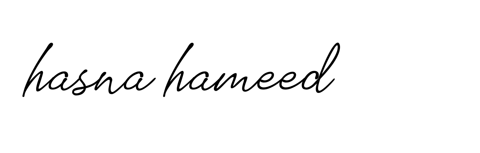 Signature of hasna-hameed