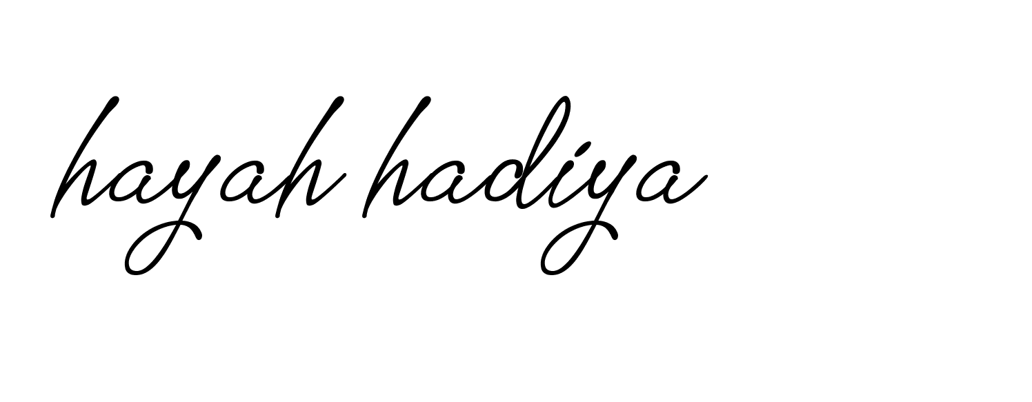 Signature of hayah-hadiya