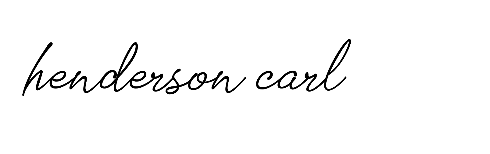 Signature of henderson-carl