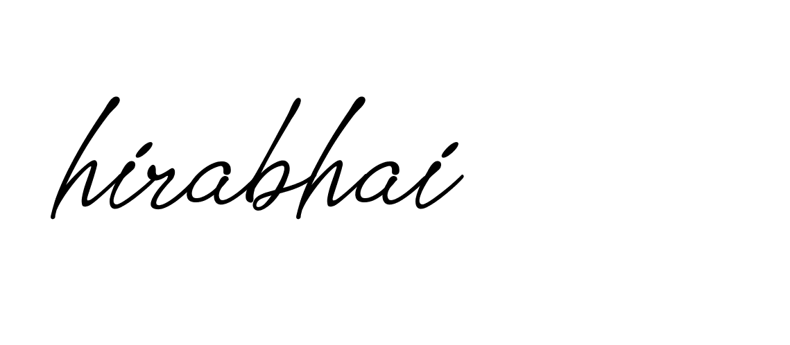 Signature of hirabhai