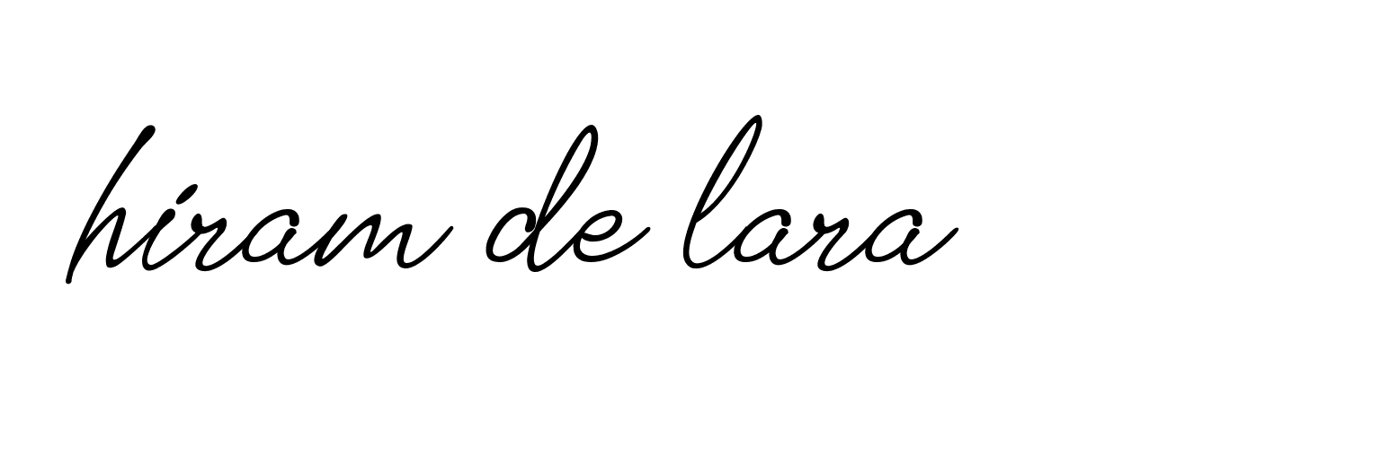 Signature of hiram-de-lara