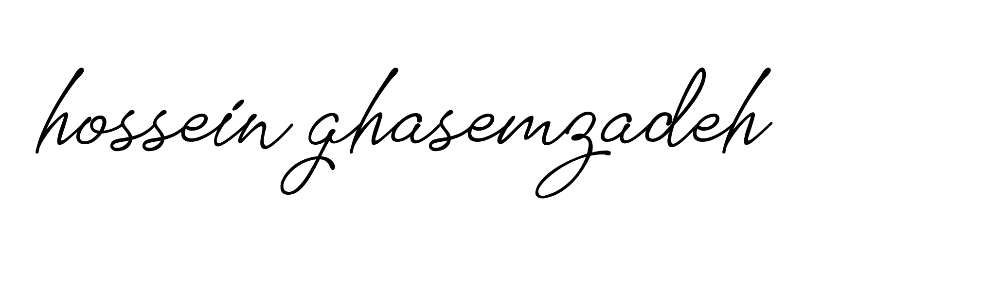 Signature of hossein-ghasemzadeh