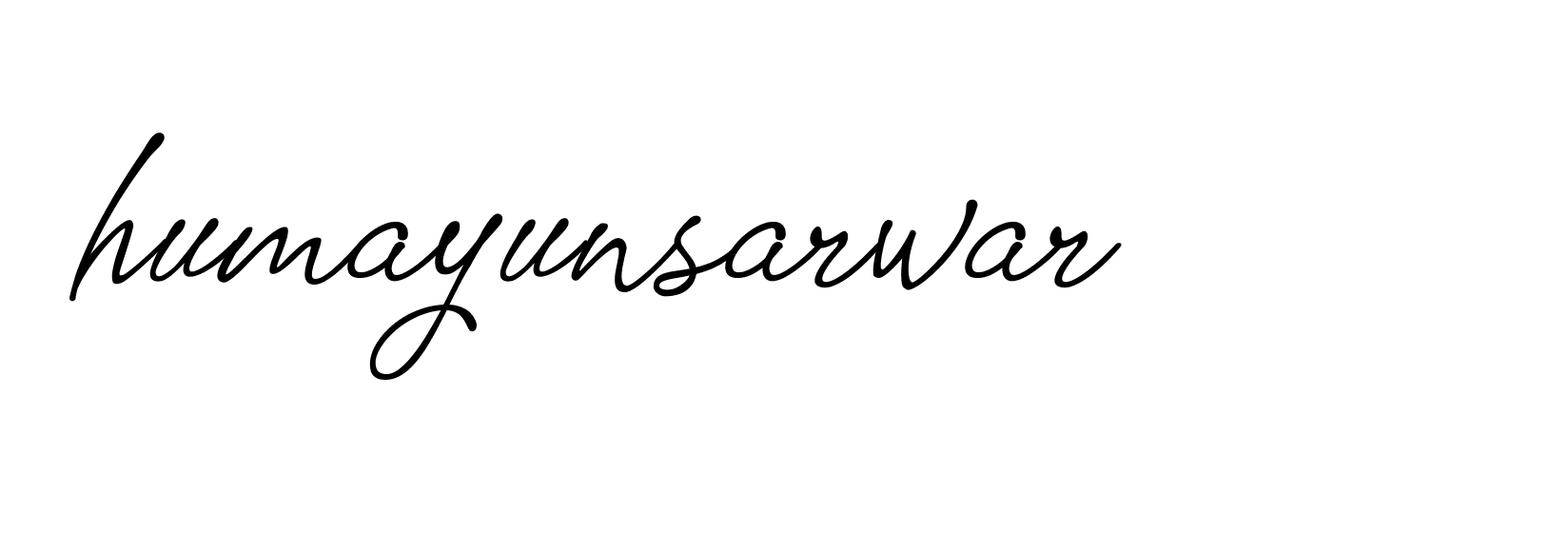 Signature of humayunsarwar