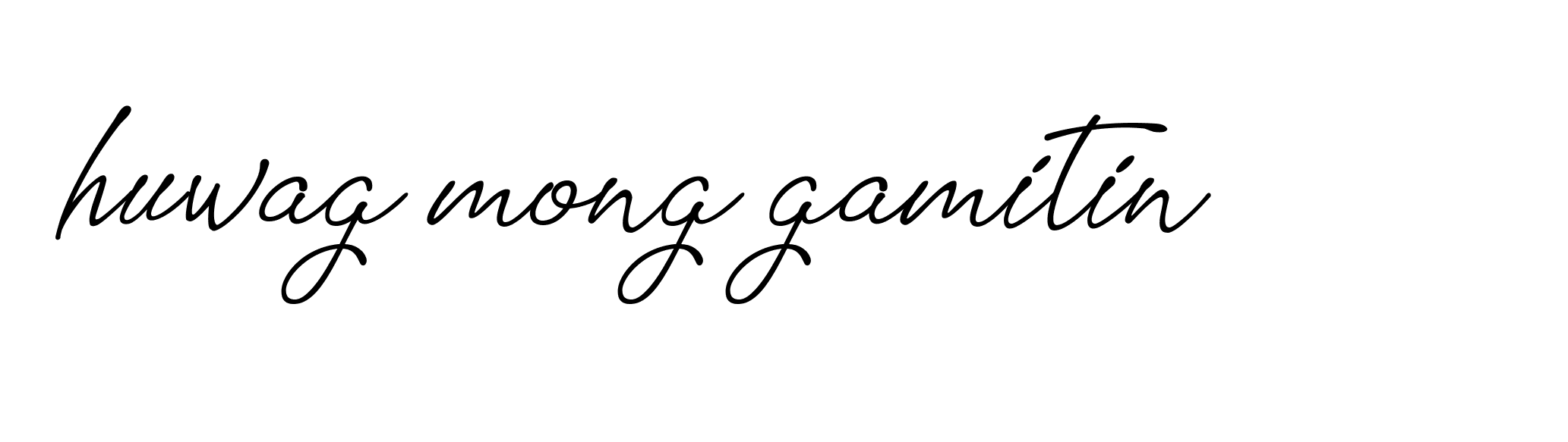 Signature of huwag-mong-gamitin