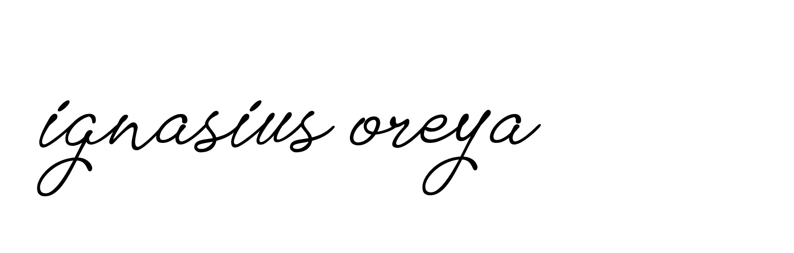 Signature of ignasius-oreya-