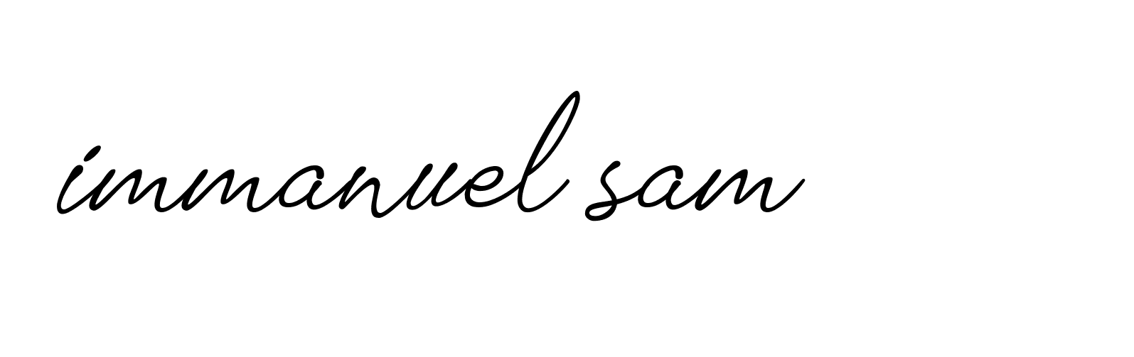 Signature of immanuel-sam