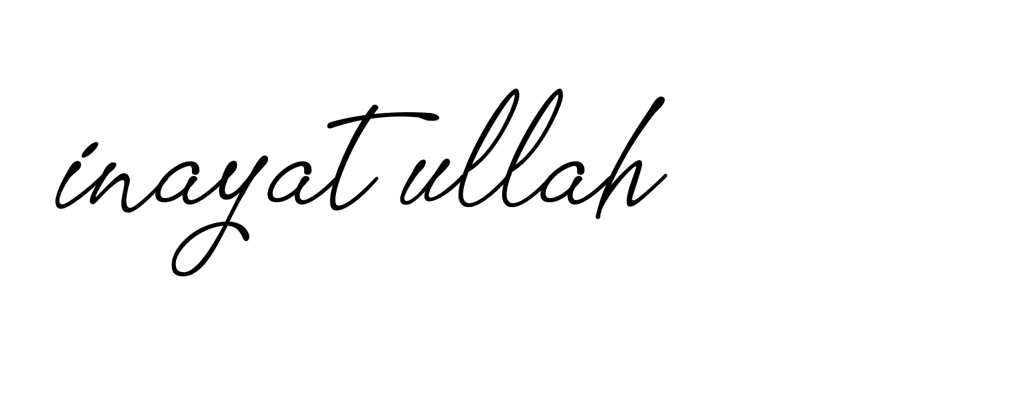 Signature of inayat-ullah-