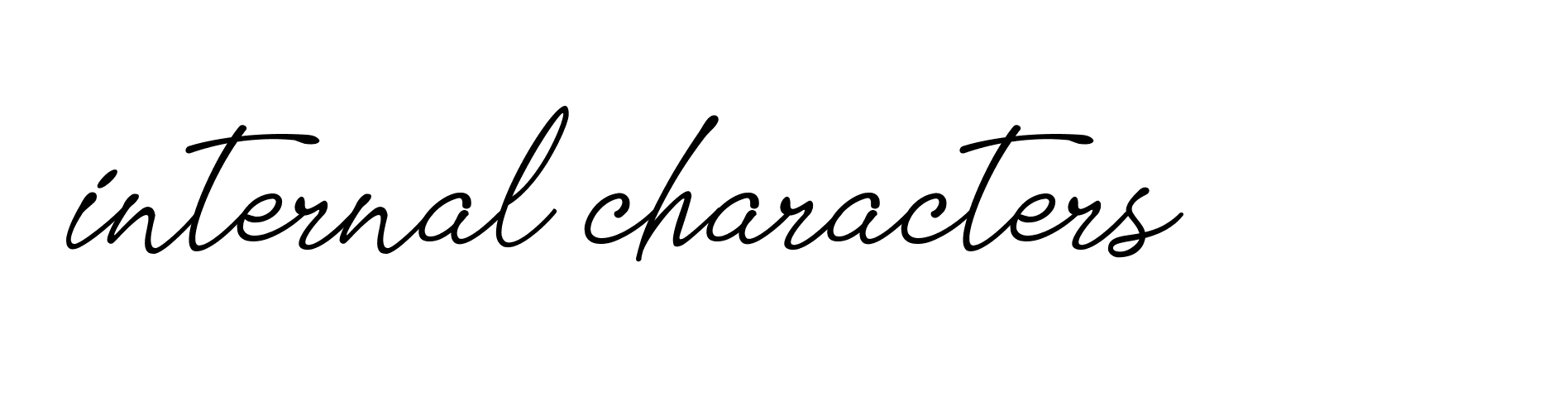 Signature of internal-characters