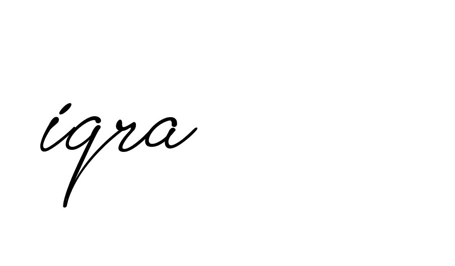 Signature of iqra-