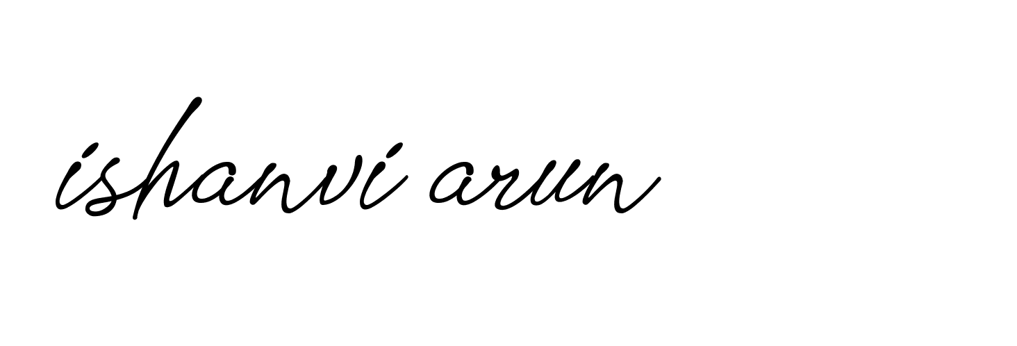 Signature of ishanvi-arun-