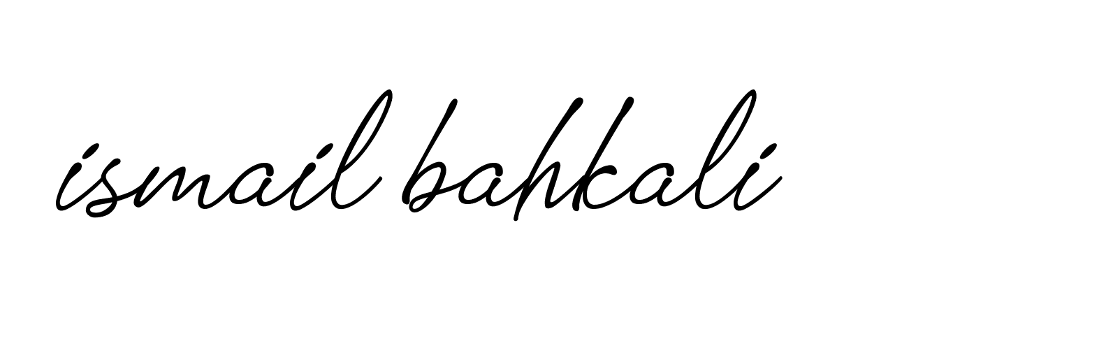 Signature of ismail-bahkali