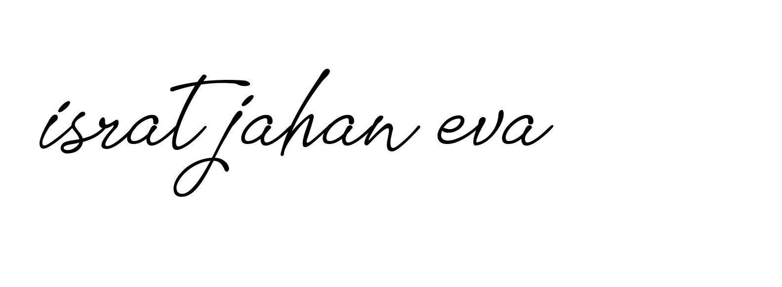 Signature of israt-jahan-eva